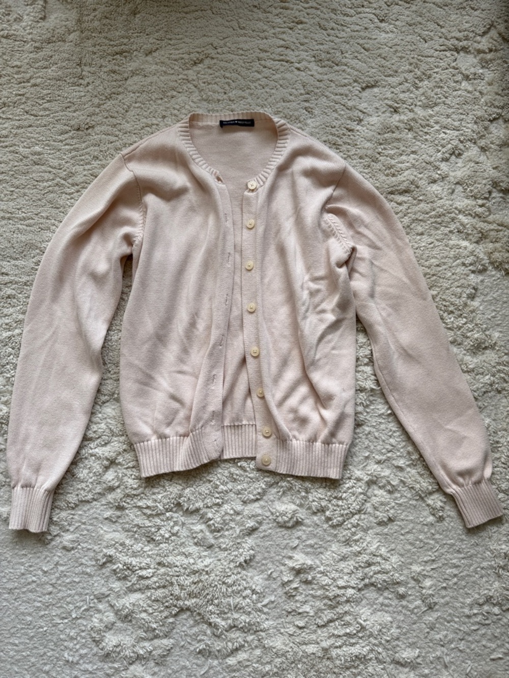 Brandy Melville Pink Women's Button-Front Cardigan Sweater